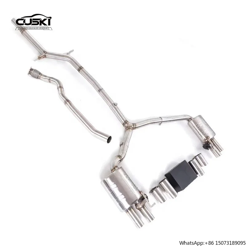 

High Performance Catback Exhaust for A3 1.4T 1.8T 2.0T 2014+ Car Exhaust System Acoustical Damper Exhaust Pipe