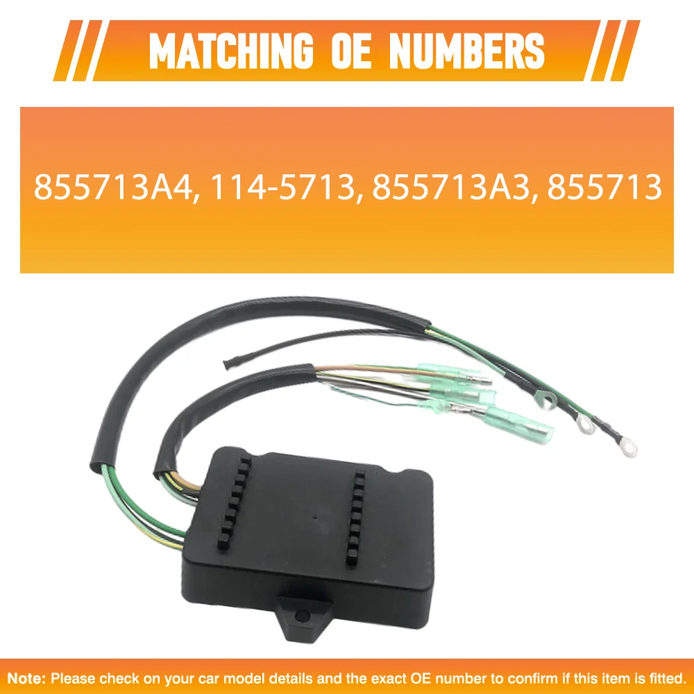 

855713A4 114-5713 Switch Box CDI Power Pack For Mercury 6 8 9.9 10 15 20 25HP 1998 1999 2000 2001 2002 2003-2006 855713A3 855713