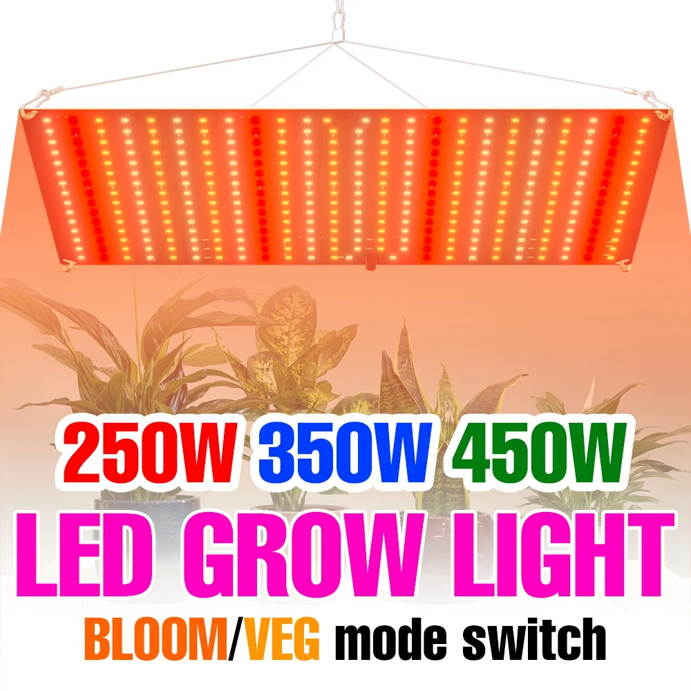 

450W Full Spectrum LED Plant Grow Light Sunlight Quantum Board Seeds Cultivation Lamp 220V Greenhouse Hydroponic Vegs Growth Box