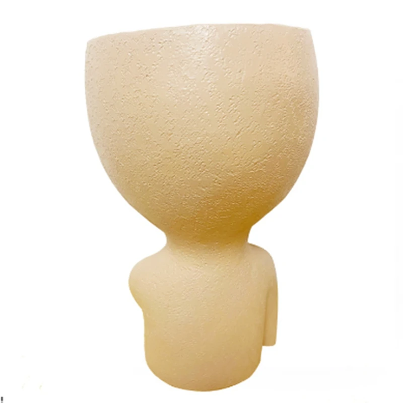 ABKO-Cute Head Flower Pot/Face Flower Pot, For Indoor Plants, Girl Face Flower Pot Cute Lady Head Flower Pot