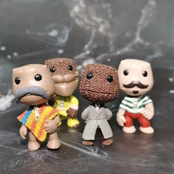 Little Big Planet Sackboy Action Figure Game Periphery Model Toys Cute Doll Key Chain Pendant Decorations Collectable Kid Gifts