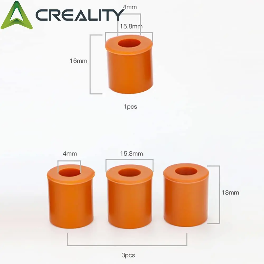 Creality 4 PCS Silicone Solid Bed Mounts for FDM 3D Printer, Heatbed Leveling Parts Leveling Column Heat-Resistant Buffer Tool