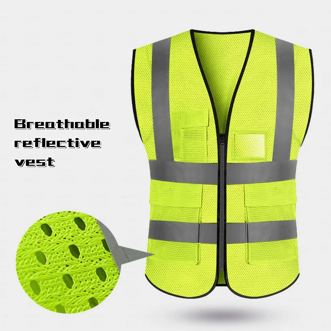 New Motorcycle Riding Reflective Clothing Reflective Vest Construction Safety Reflective Vest Traffic Duty Nighttime Horseclip