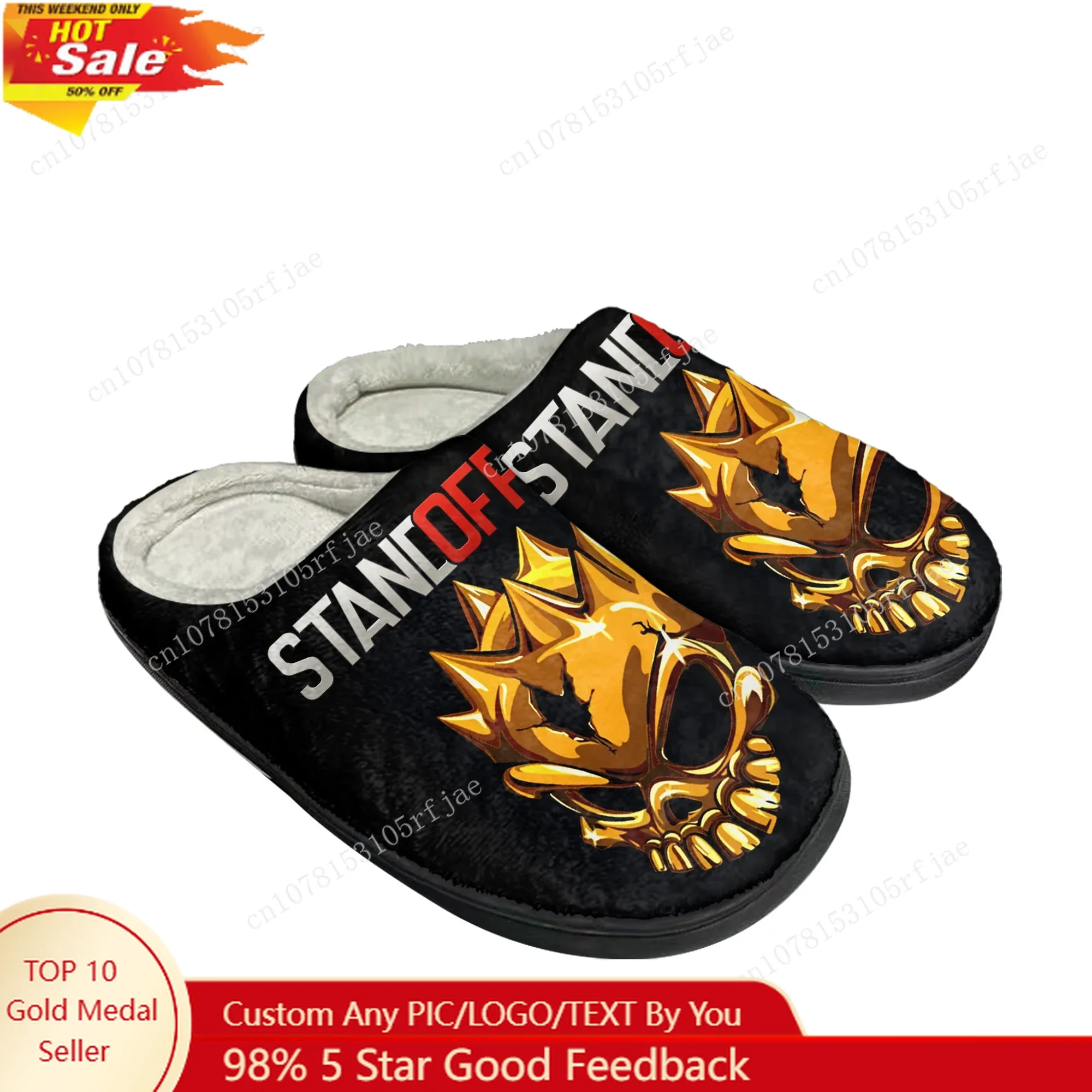 

Standoff 2 Home Cotton Slippers Hot Cartoon Game Mens Womens Teenager Plush Bedroom Casual Keep Warm Shoes Tailor Made Slipper