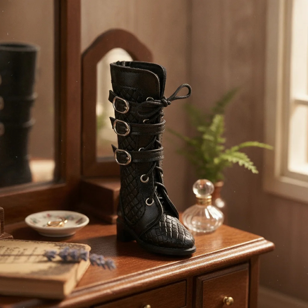 

BJD Doll Boots Classic Design SD Doll Boots Toy Accessory Easy to Wear Textured Finish