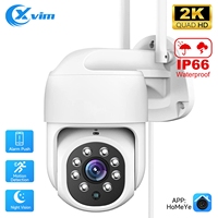 XVIM 4MP Wireless Security Camera 2K Outdoor WiFi Camera Night Vision PTZ IP Surveillance Camera Two-way Audio Waterproof