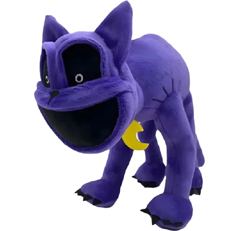 Peluche douce de 30 cm, chat violet Miss Delight de Poppy Playtime, poupée en peluche souriante, cadeau d'anniversaire, décoration de la maison
