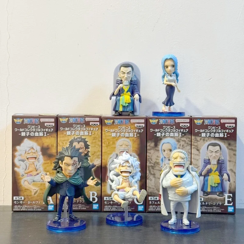 

5 шт./компл. в наличии Bandai Original ONE PIECE WCF Кровавые отношения для родителей и детей Луффи ACE Фигурки Коллекция Модель игрушки