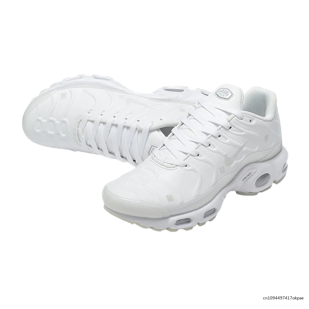 

Nike Original Air Max Plus Tn Men Fashion Versatile Anti-slip and Wear-resistant Fabric Sports Running Shoes White Color Low Top