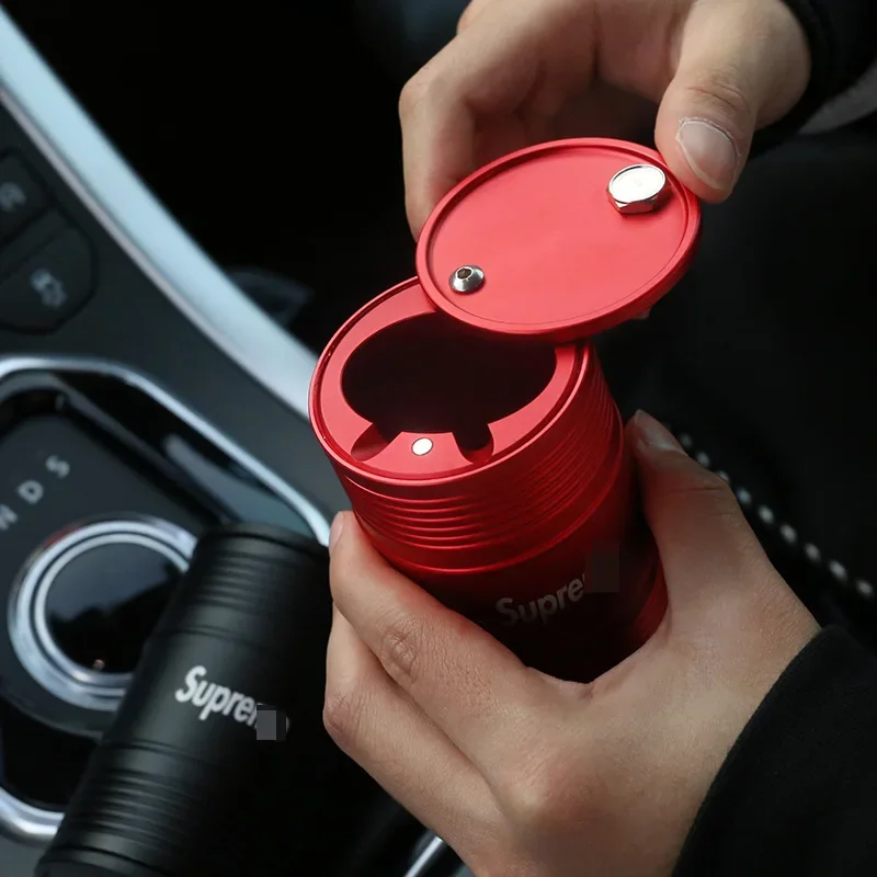 

For Car Man Multi-functional Car Ashtray with Cover Sliding Detachable High-grade Sense of Car Interior Supplies