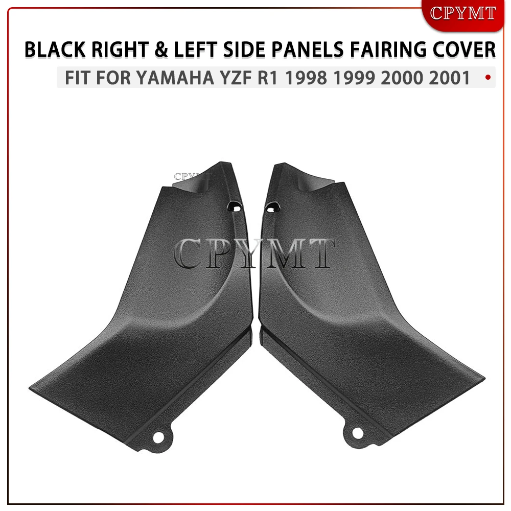

Motorcycle Left/Right Side Panels Black Injection molding Air Duct Insert Fairing Cover fitFor Yamaha YZF R1 1998 1999 2000 2001