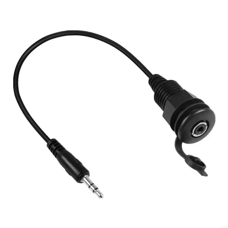 E1PF Quality 3.5mm TRS Stereo Cable With Dustproof Design Headphone Mount Cable