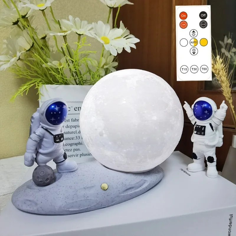 

Rotating Lunar Lantern Space Astronaut Creative Nightlight Ornament Atmosphere Lantern Lunar Lantern Children's Birthday Gift