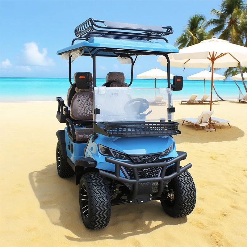 عربة جولف مرفوعة عالية الجودة، مركبة صيد كهربائية وحالة جديدة مع شهادة CE #1