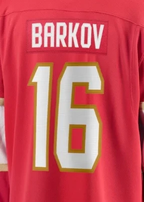 Maglie da hockey su ghiaccio di marca famosa Florida con uomini donne giovani ricamati personalizzati # 19 Tkachuk # 16 Barkov # 42 Forsling