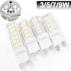 Lâmpada led g9 lâmpada led 3w 5 7 9 ac 220v lâmpada led holofote lustre sala de estar quarto iluminação lâmpada halógena 6000k