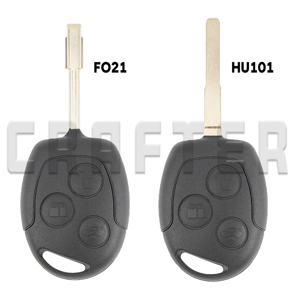 Key Crafters 원격 자동차 키 ID 4D60/4D63 칩 315/433MHz 블레이드 HU101/FO21 Ford Mondeo Focus Fusion Fiesta Galaxy 3BT