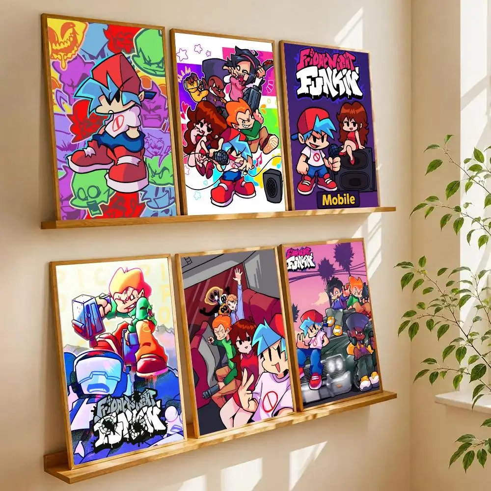 Friday Night Funkin Poster Wall Art Print Art Suitable For Living Room Bedroom Bar Parlor Home Decoration Gift