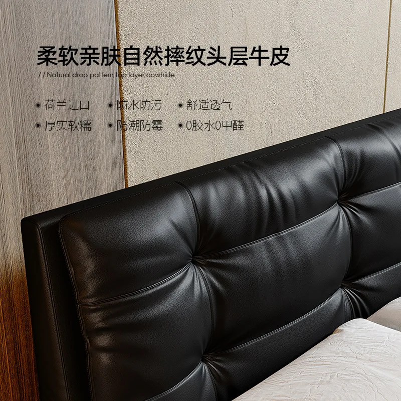 Кровать Cloud со стальным каркасом, 1,8 метра, высококачественная двуспальная мягкая сумка для главной спальни