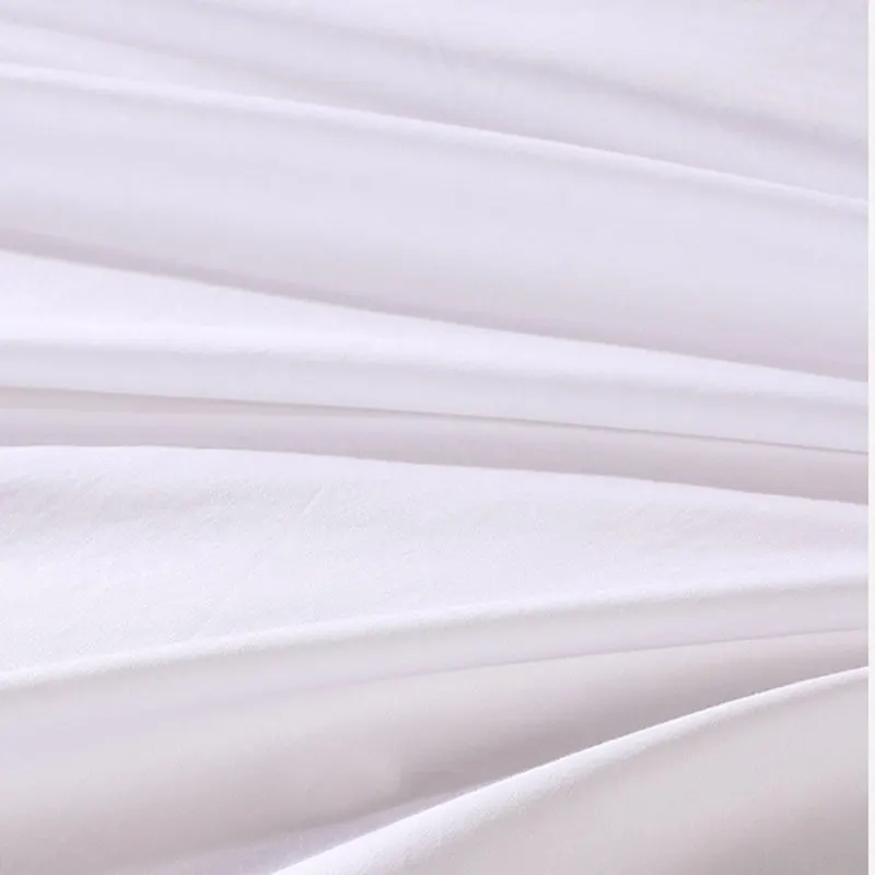 3pcs/set Luxury 100% Cotton 5 Stars Hotel  Quilt Cover Pure Cotton Satin Strip Bed Line Duvet Cover Gray  Blue Gold Black