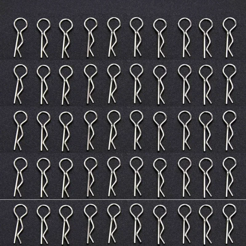 

120PCS RC Car Parts 1/10 1/12 Cars Shell Body Clips Pins Housing Latch R Buckles Fixed for 1:10 Crawler Buggy Drift Model Cars