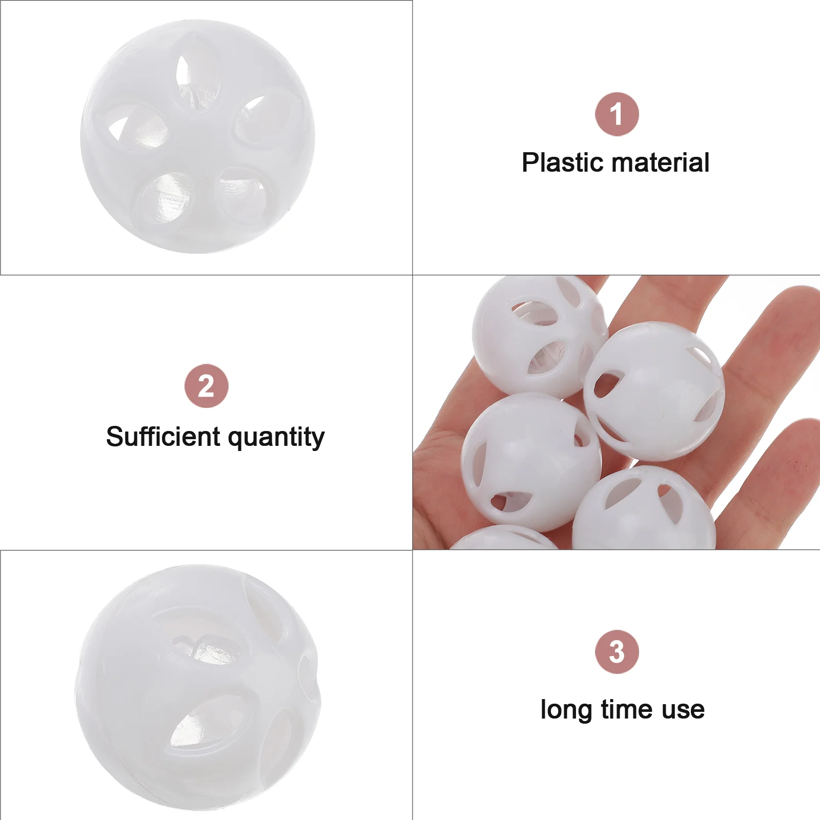 50 PCS Accessories Toy Insert Accessory Noise Maker DIY Toys Supplies Plastic Repair Tools Pet Squeakers Puppet