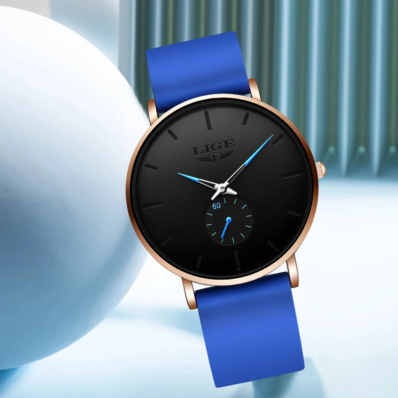 LIGE Elegant Fashion Woman Watch Ladies Classic Business Top Brand Luxury Girl Clocks Gift Simple Dial Quartz Watches for Women