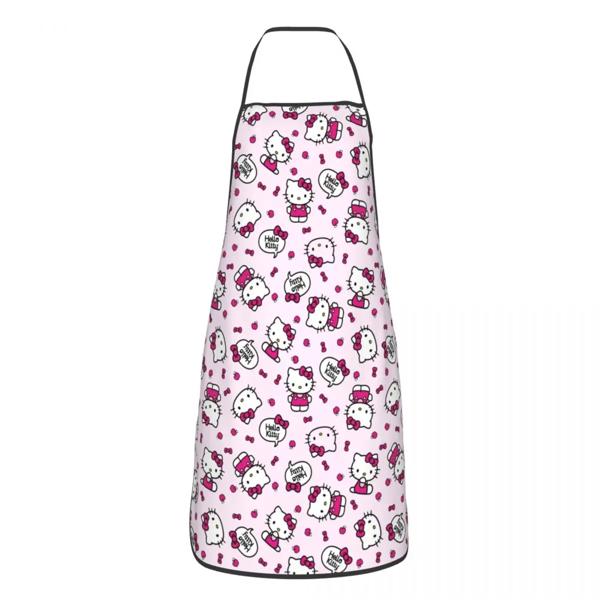 Funny Knit Apron Men Women Unisex Kitchen Chef Hello Kitty Tablier Cuisine for Cooking Baking Gardening