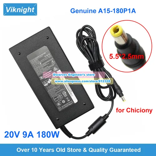 Imagen 2 del producto Original CHICONY 20V 9A 180W adaptador de CA A15-180P1A A18A071P A17-180P4B cargador para MSI GF65 delgado 10UE 3060 GF75 MS-16W2 MS-17G3