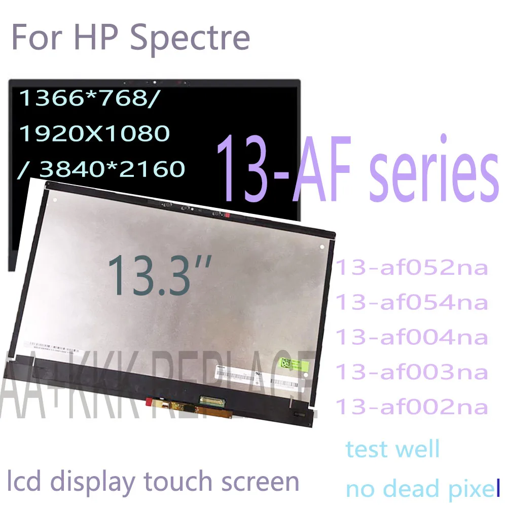 lcd para hp spectre 13 af serie lcd display touch screen vidro digitador assembleia para 13 af052na 13 af500tu 13 af004na lcd 133 01