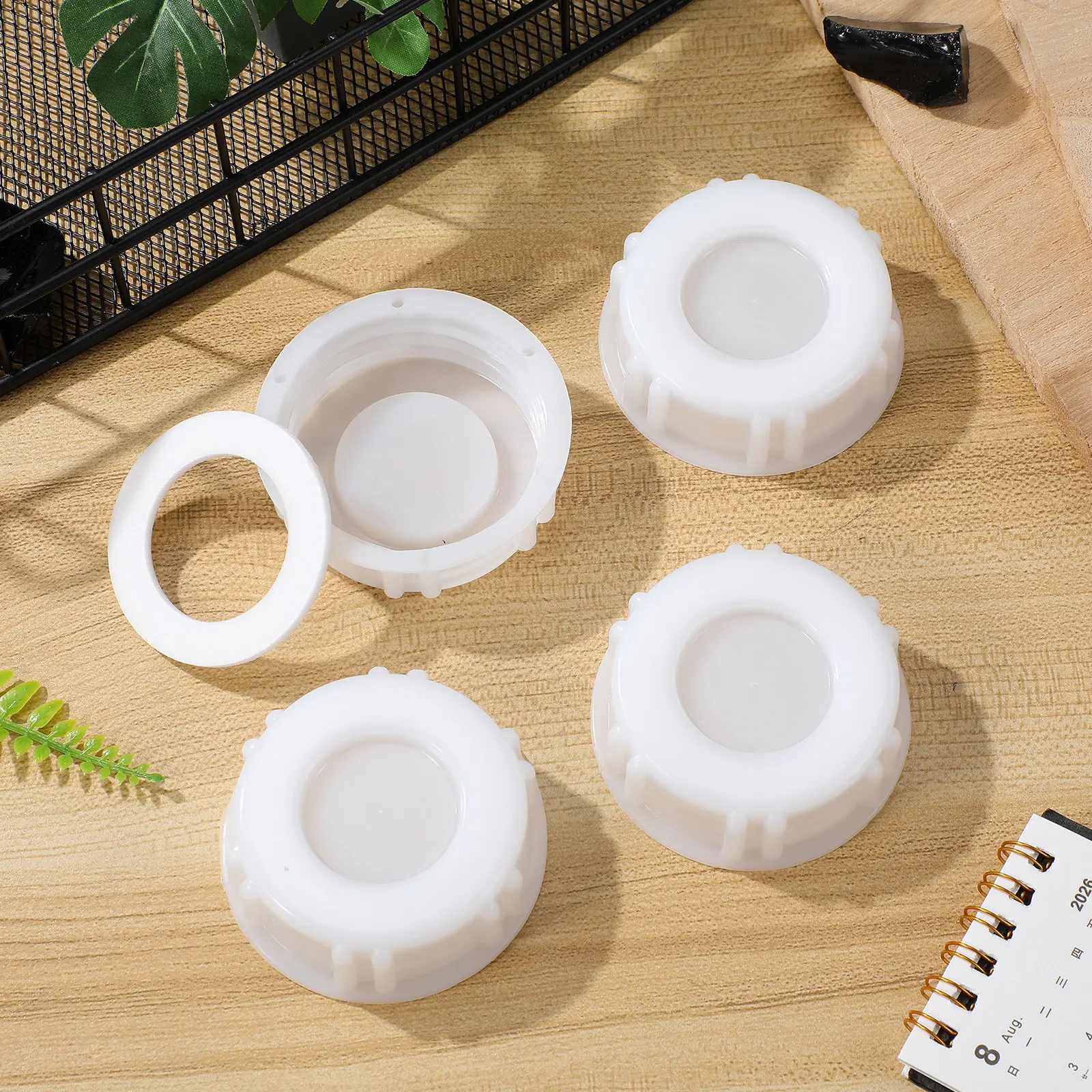 5Pcs Leak Resistant Plastic Bucket Lids Airtight Industrial Storage Covers for Paint Pail Chemical Pet Food Buckets