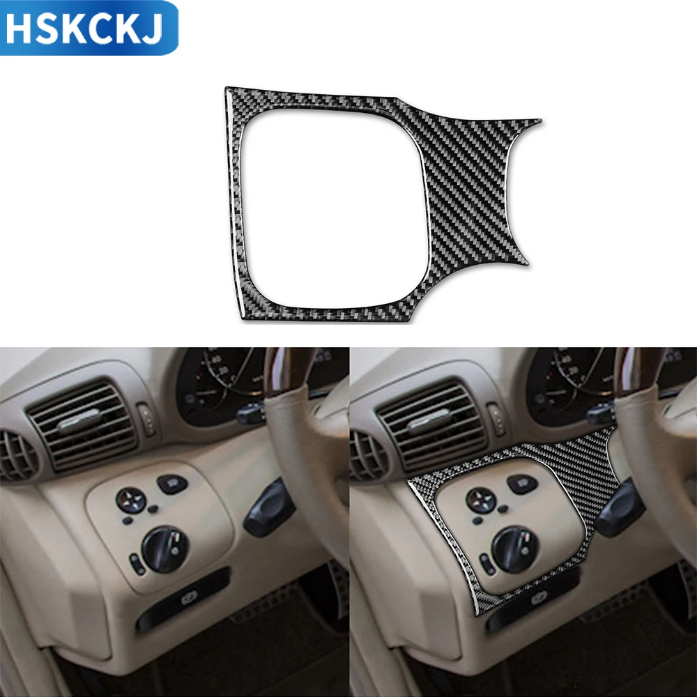 

For Mercedes-Benz C Class W203 2005-2007 Carbon Fiber Accessories Interior Dashboard Driver Side Panel Trim Sticker Modification