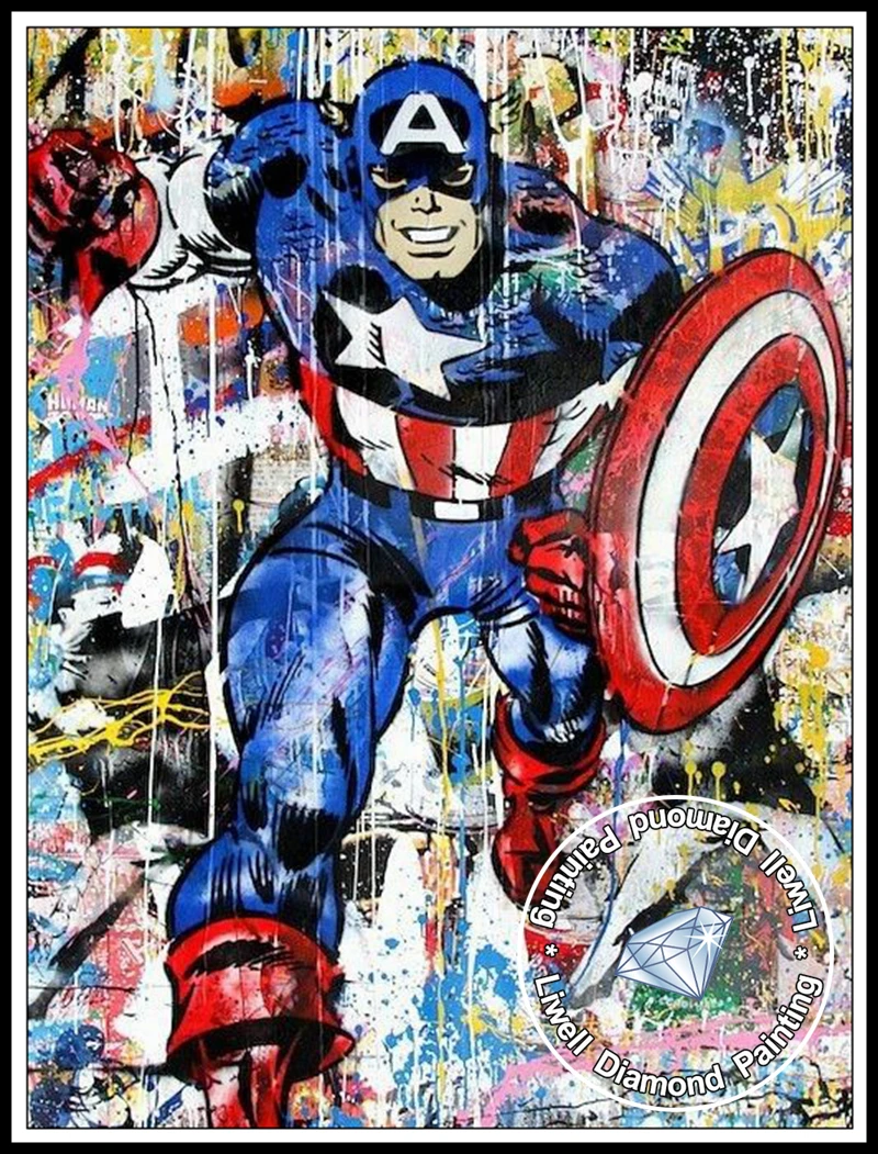 家の装飾のためのスパイダーマンとジョーカーの現代的なポップアートの