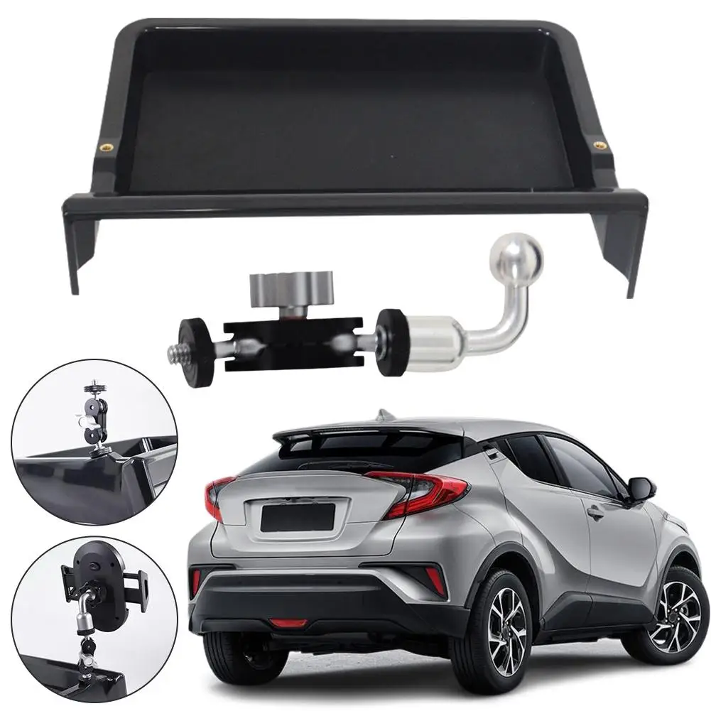 For Toyot A C HR 2024 Central Control Screen Storage Box Bracket 360° Ball Head Magic Arm Double Ball Head Storage Box Auto