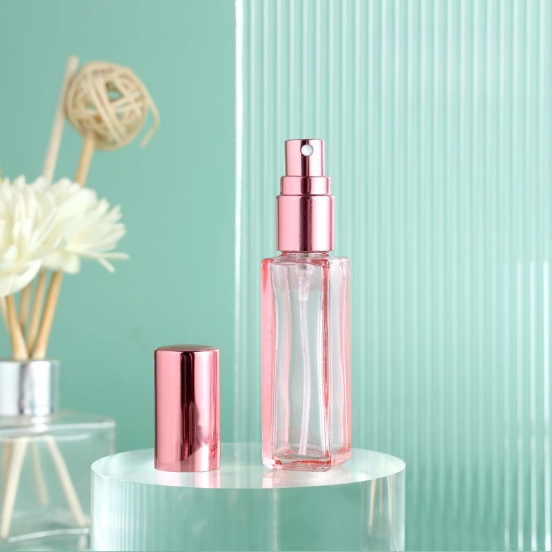 Mini botellas de Perfume con pulverizador, botella rellenable de vidrio portátil para viaje, frascos de vidrio recargables con fragancia de vidrio grueso, 5/10/20ml