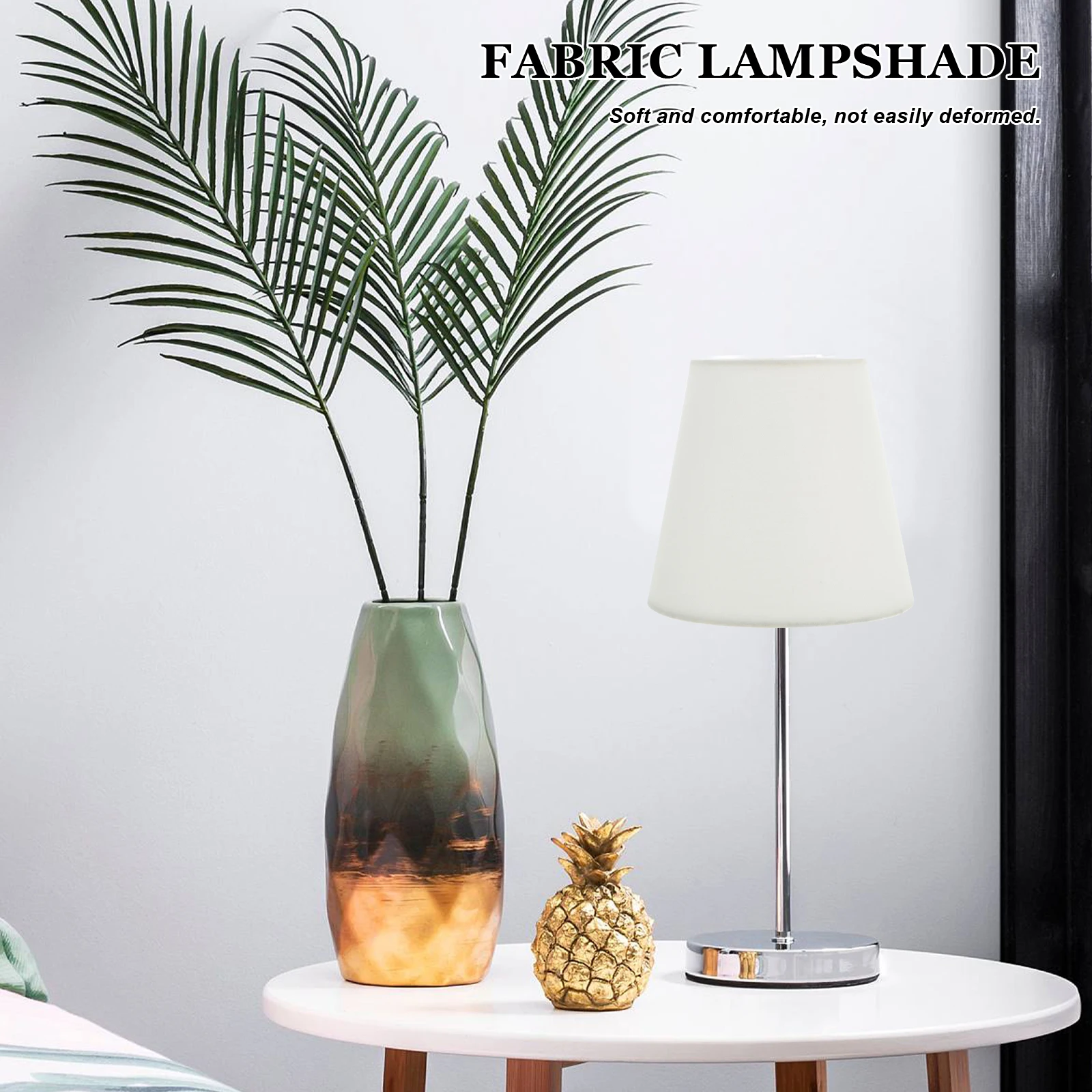 

Fabric Table Lamp Lampshade Household Desktop Bulb Clip Iron Replacement Cloth Office Floor Shades