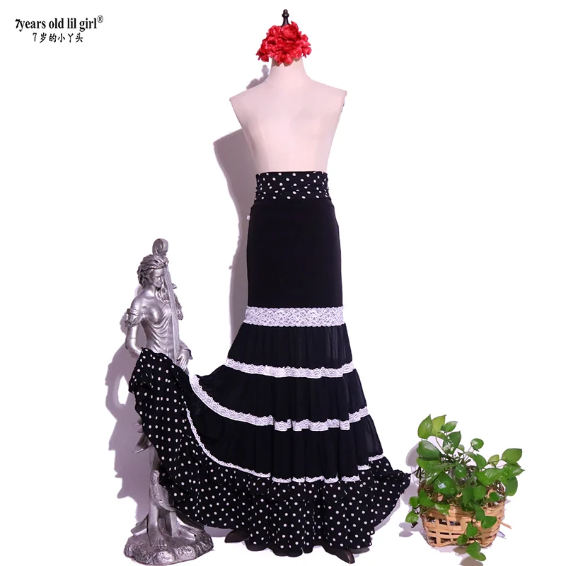 Spanish Flamenco Costume Performor Dress Women Girl Gyspy Ballroom  1estival Performance Dance Wear multiple colors ESS32