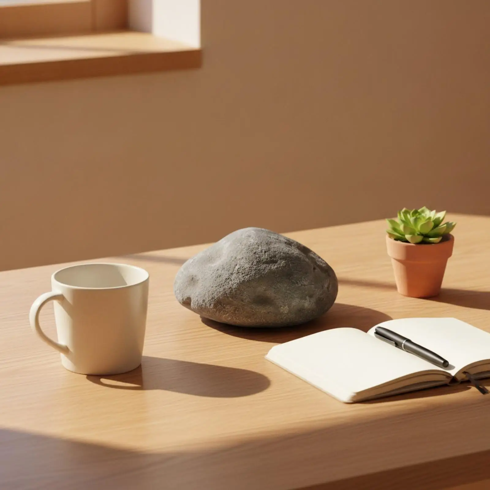 Decorative Landscape Rock Artificial Stone Prop for Creative Setups and Product Shoots with Rugged Surface Texture Detail