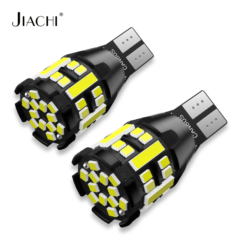 

Jiachi 10pcs T15 Reversing Led Light High Power W16W Led Bulb CANBUS 2015 7020 Chip 6500K White Backup Lamp 921 912 Auto Bulb