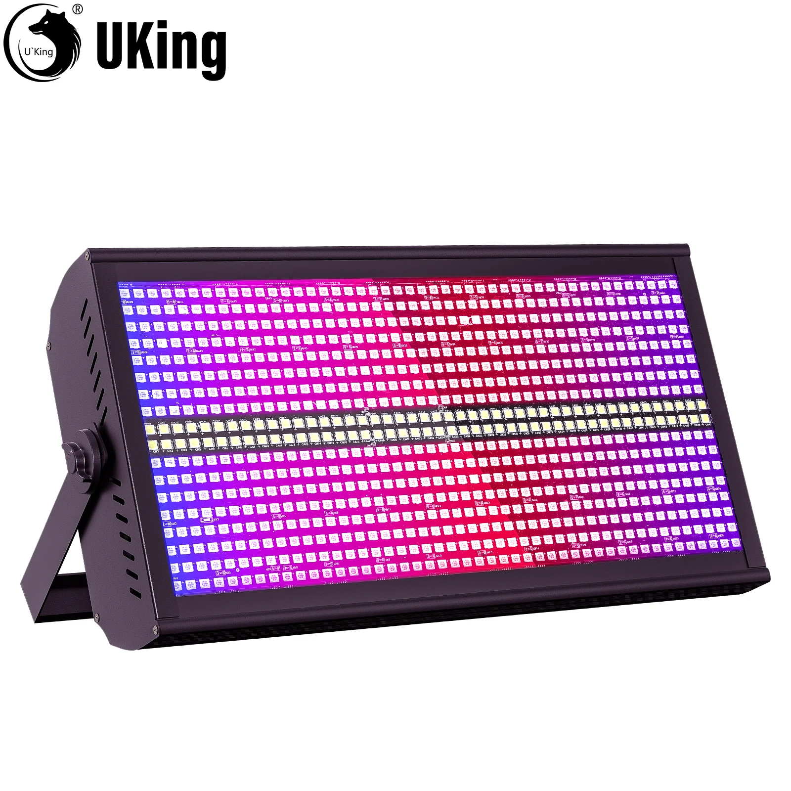 

U'King 200W LED RGBW 48+8-Segment Strobe Light DMX512 Wash Stage Light Uplight DJ Lights For Party Disco Wedding Bar KTV