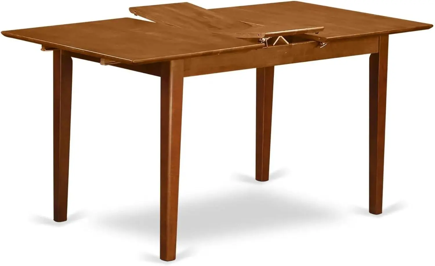 Rectangle Wooden Table Top with Butterfly Leaf 32x60 Inch Saddle Brown Embrace and savor valuable family moments with this