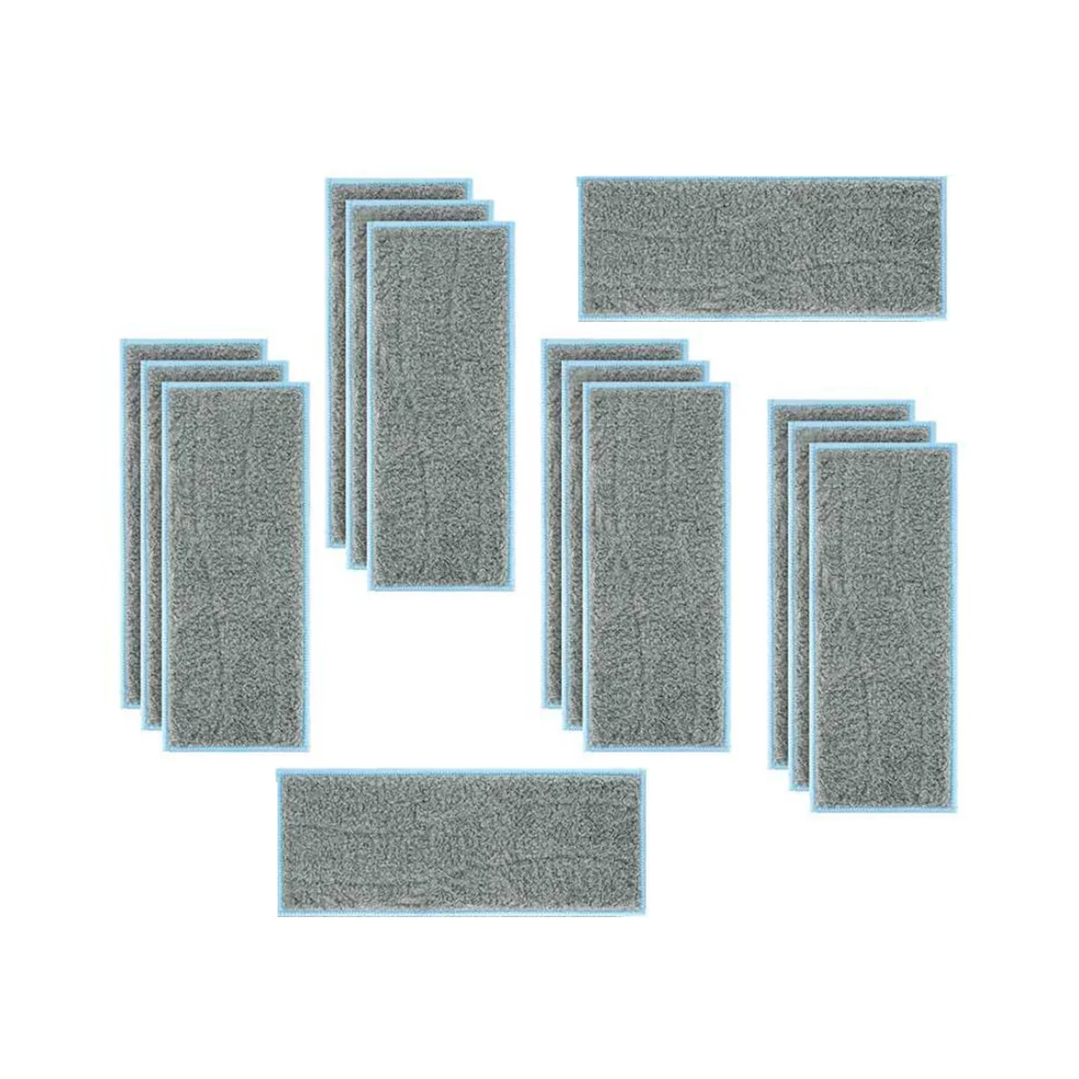 14 قطعة من قماش الممسحة القابل للغسل لملحقات استبدال المكنسة الكهربائية الروبوتية M6 وسادات التطهير الرطبة-HIM