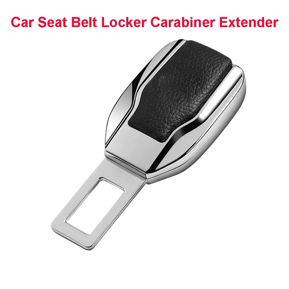 

Car Seat Belt Locker Carabiner Extender Clip Seatbelt Lock Buckle Plug with Logo Auto Accessories for BMW For Ben-z