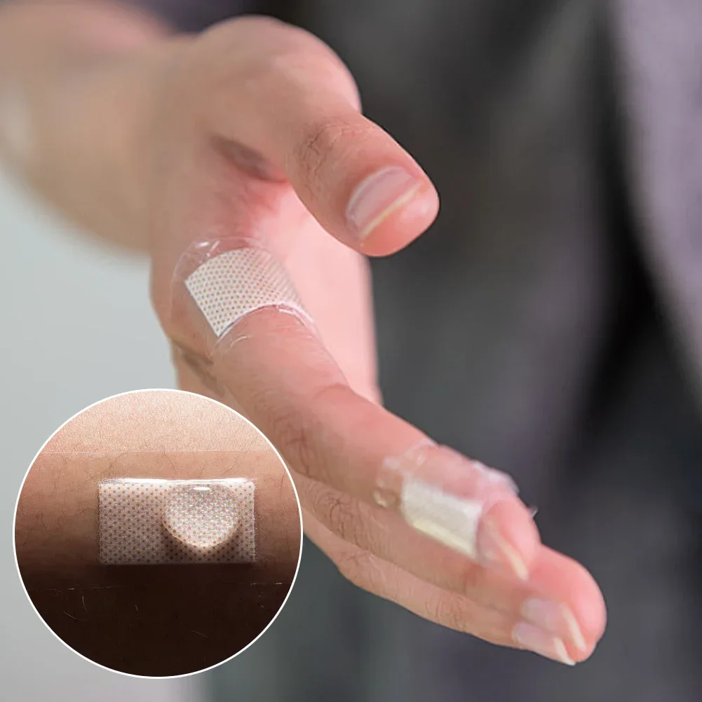 50/120Pcs Waterproof Wound Strips PU Transparent Waterproof Band Aid Invisible Hemostasis Wound Plaster for Water Sports Bathing