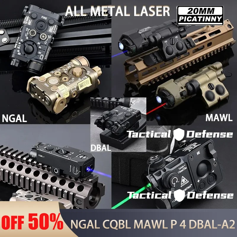 

Tactical NGAL MAWL DBAL CQBL PERST4 Full Series Hunting Laser Red Green Blue Laser Pointer IR Sight Airsoft Weapon Accessory