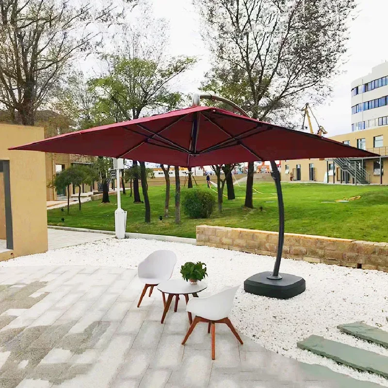 Outdoor furniture, high shading, car sunshade, open-air windproof base, water-filled garden large umbrella