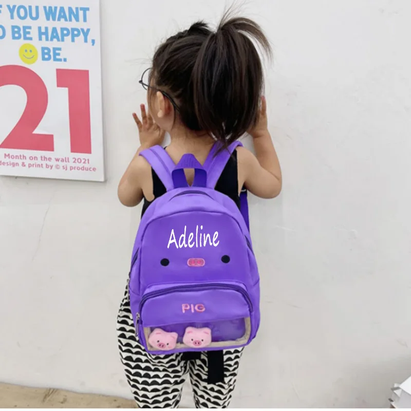 Tas ransel anak binatang, tas punggung taman kanak-kanak, tas anak lucu Anti hilang, hadiah sekolah awal yang dipersonalisasi