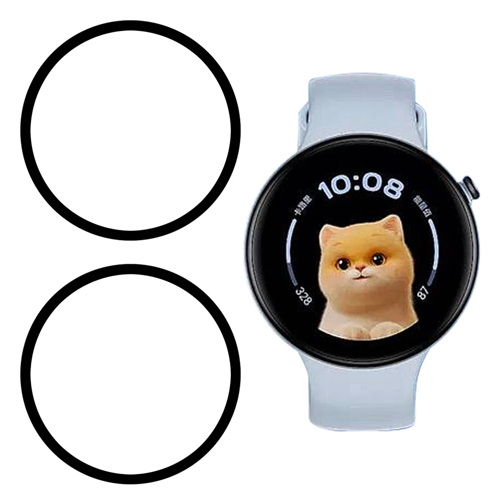 

2 шт./упак. для Honor Watch Fit Vitality Edition Защитная пленка для экрана Smart Watch HD Прозрачная пленка из ПММА (черный край)