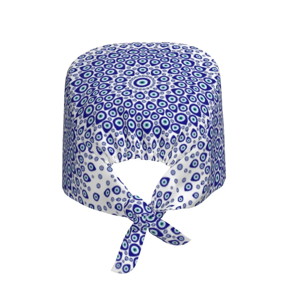 Custom Adjustable Nazar Turkish Eye Working Hat Men Women Evil Eye Scrub Caps Scrub Nursing Doctor Surgeon Cap for Chef