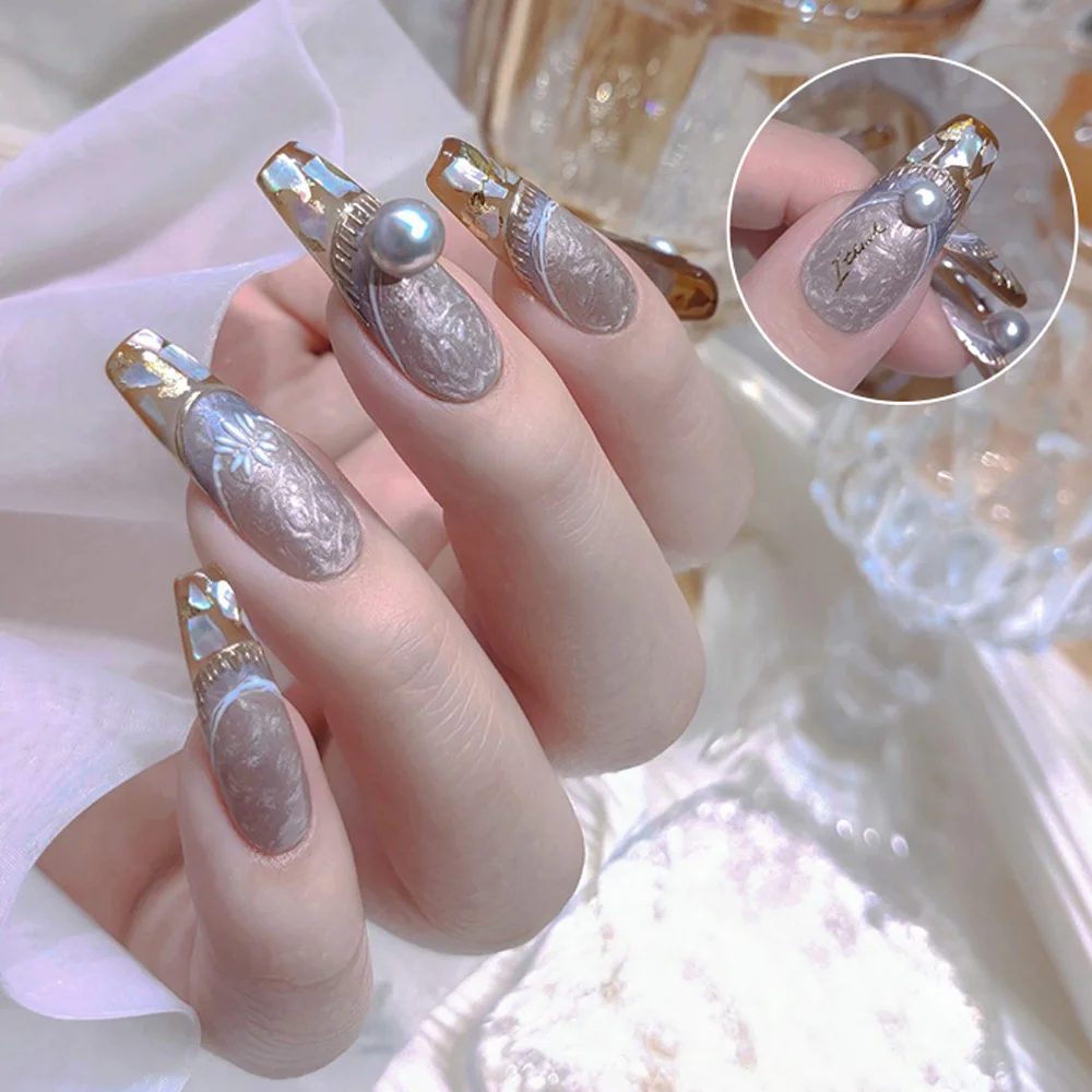 12ml 6 colors Thread Shell Gel Nail Polish Pearl Soak Off Primer For UV Nails Gel Varnish Semi Permanent Nail Polish Gellak Gel